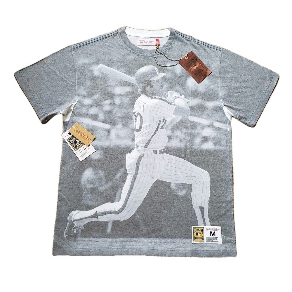 NWT Mitchell & Ness Mike Schmidt Philadelphia Phillies Medium Mens AOP T-Shirt